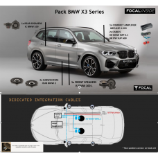 FOCAL INSIDE Speaker Upgrade Pack 6.2 Impulse to Fit BMW X3 G01 2017